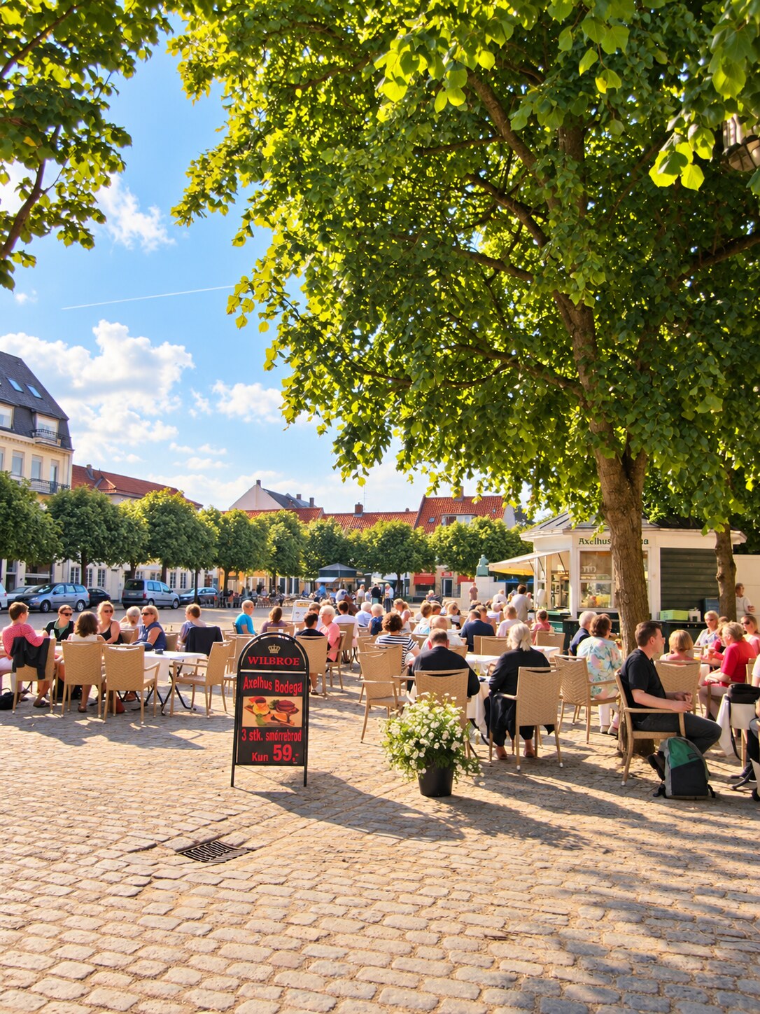 Byliv på Axeltorv i Helsingør