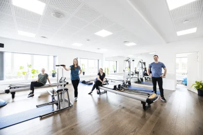 Træningslokalet og reformere hos Fysio Studio